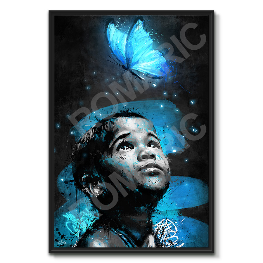 tableau peinture enfant papillon