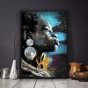 tableau peinture street-art portrait africaine