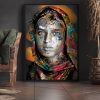 tableau street-art portrait inde Sanjana