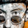 Tableau pop-art portrait Jean Reno Leon