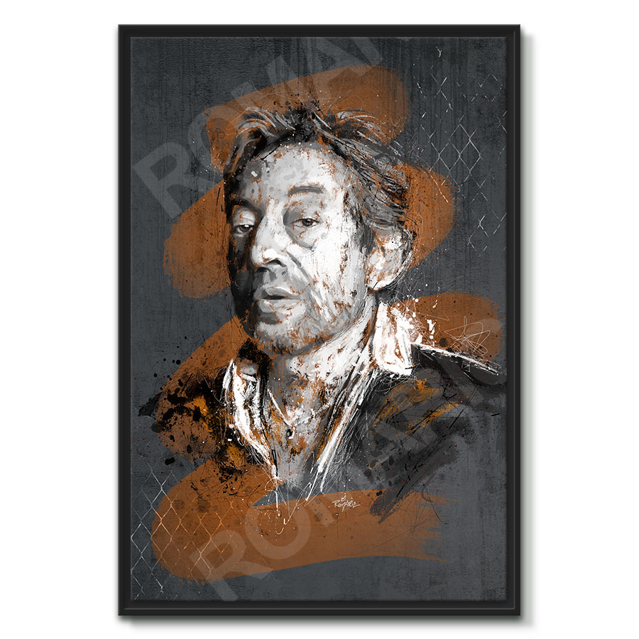 Tableau Portrait de Serge Gainsbourg peinture