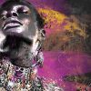 tableau deco peinture portrait femme africaine romaric