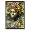 tableau deco portrait femme africaine street art