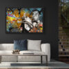 tableau deco louis armstrong tompettiste trompette pop art romaric artiste