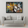 tableau deco louis armstrong tompettiste trompette pop art romaric artiste